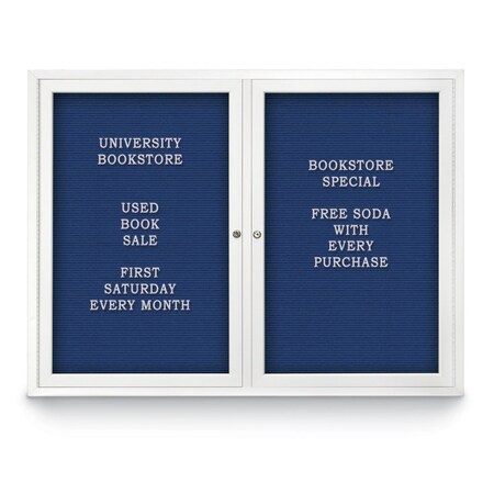 United Visual Products Indoor Enclosed Combo Board, 42"x32", Bronze Frame/Black Porc & Cinnabar UVCB4232BZ-BLKPORC-CINNABA